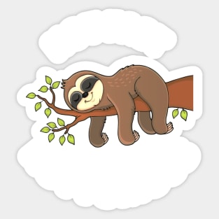 Not Fast Not Furious - Cute Lazy Funny Sloth Sticker